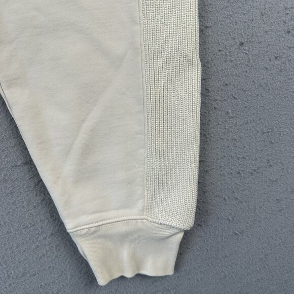 Helmut Lang Jogger Sweatpants Women’s Medium Ivory Cotton Knit Combo L02HW201 - Picture 4 of 16